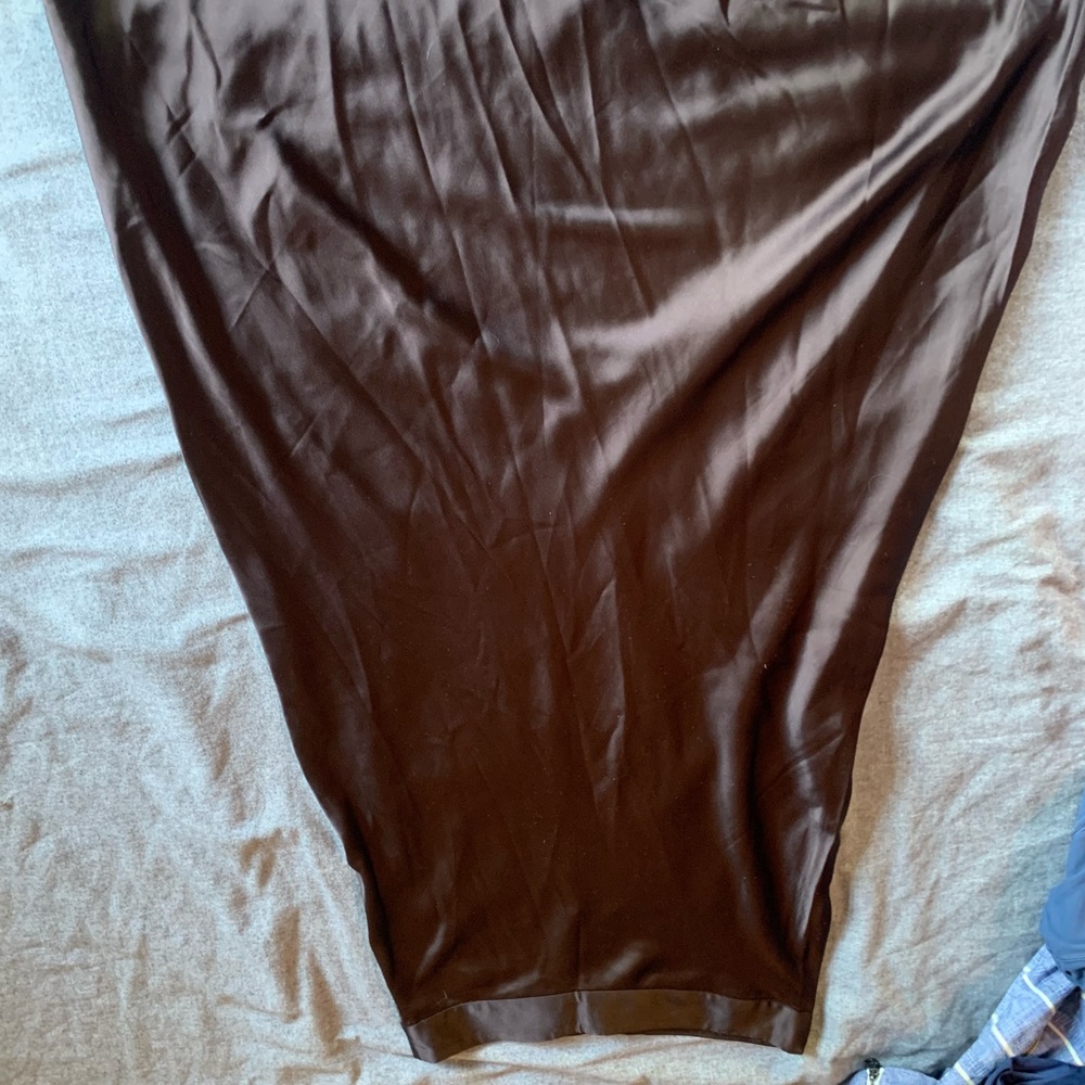 J. McLaughlin Brown Silk Maxi Skirt - Picture 6 of 8